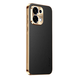 适用oppoA6手机壳oppo荔枝纹A6保护套合金镜头5G全包PLS120防摔opa6电镀硅胶65g软外壳oppopls男女新款高颜值