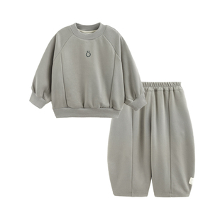 砚台家童装男童卫衣卫裤套装春款宝宝加绒冬装新衣服洋气儿童长袖