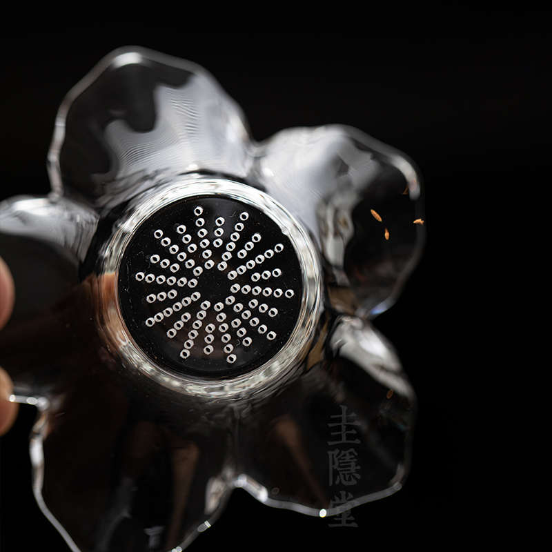 圭隐堂耐热玻璃茶漏一体茶滤公道杯套装家用茶叶过滤网茶隔滤茶器