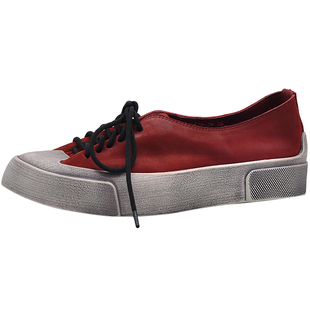 Artmu阿木原创复古老钱风板鞋厚底红色休闲鞋脏脏鞋2026春季新款