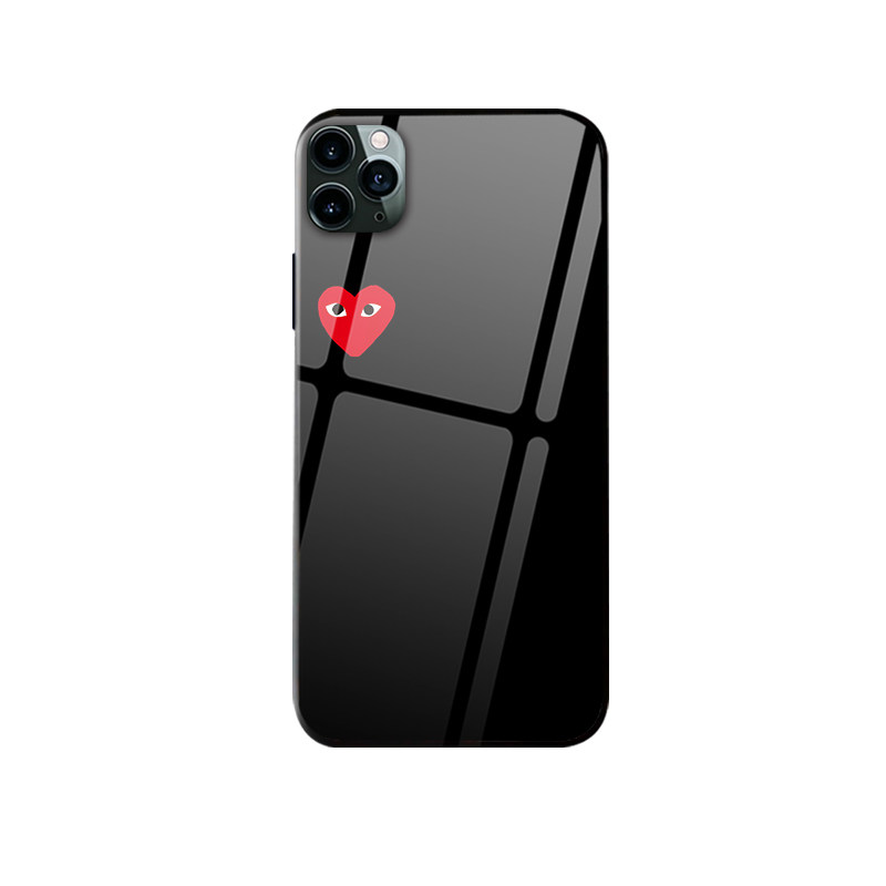 潮牌iPhone17promax手机壳小爱心16pro苹果14玻璃12全包11软壳78plus男女情侣高级感适用华为pu
