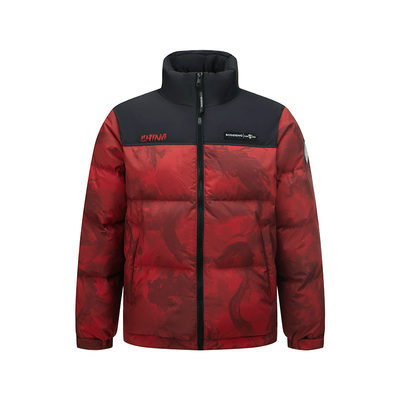 波司登新年红色男女立领羽绒服冬