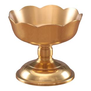 铜烛台 家用莲花蜡台 酥油蜡烛底座纯铜佛灯佛前供灯供奉油灯灯盏