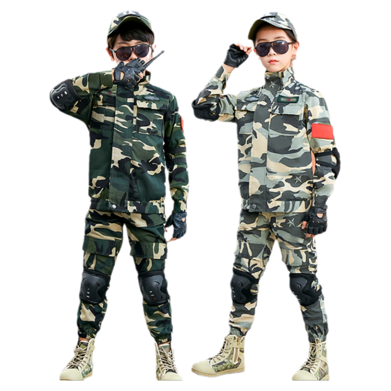 儿童迷彩服特种兵套装男童春季衣服长袖万圣节演出服