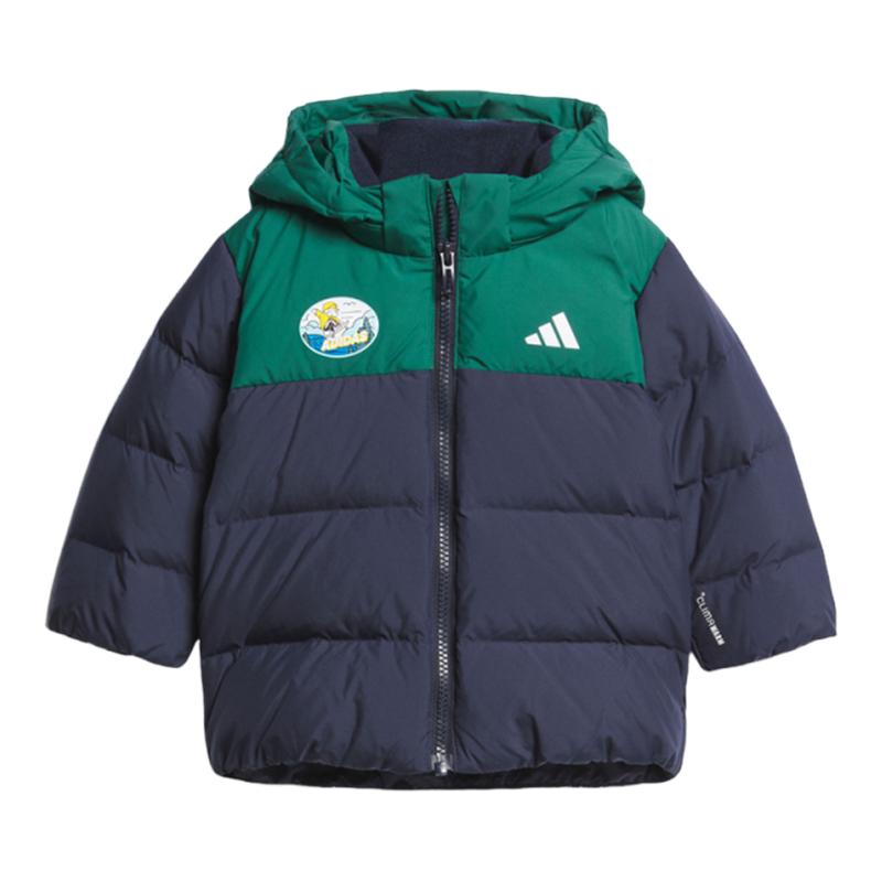adidas阿迪达斯男婴童运动训练休闲保暖连帽羽绒服外套KC5396