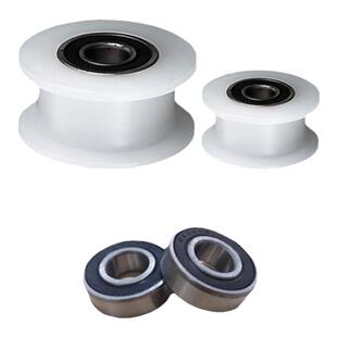 h型槽轮尼龙轮工字滚轮导向轮导轨轮尼龙轴承轨道凹槽滑轮涨紧轮