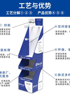 供应专卖店挂钩纸展示架 超市纸质展架 卖场纸货架 免费设计结构