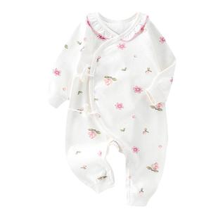 新生婴儿儿衣服婴儿连体衣女宝宝纯棉春秋季长袖哈衣爬服家居服