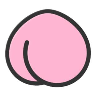 TELLEAR陶野香蕉蜜桃情侣耳钉彩虹耳环夹糖水果色男个性内涵趣味