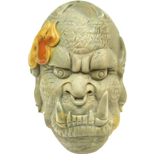 天然阿拉善戈壁玛瑙不动明王挂坠玛瑙精雕男女挂件文玩钥匙扣挂饰