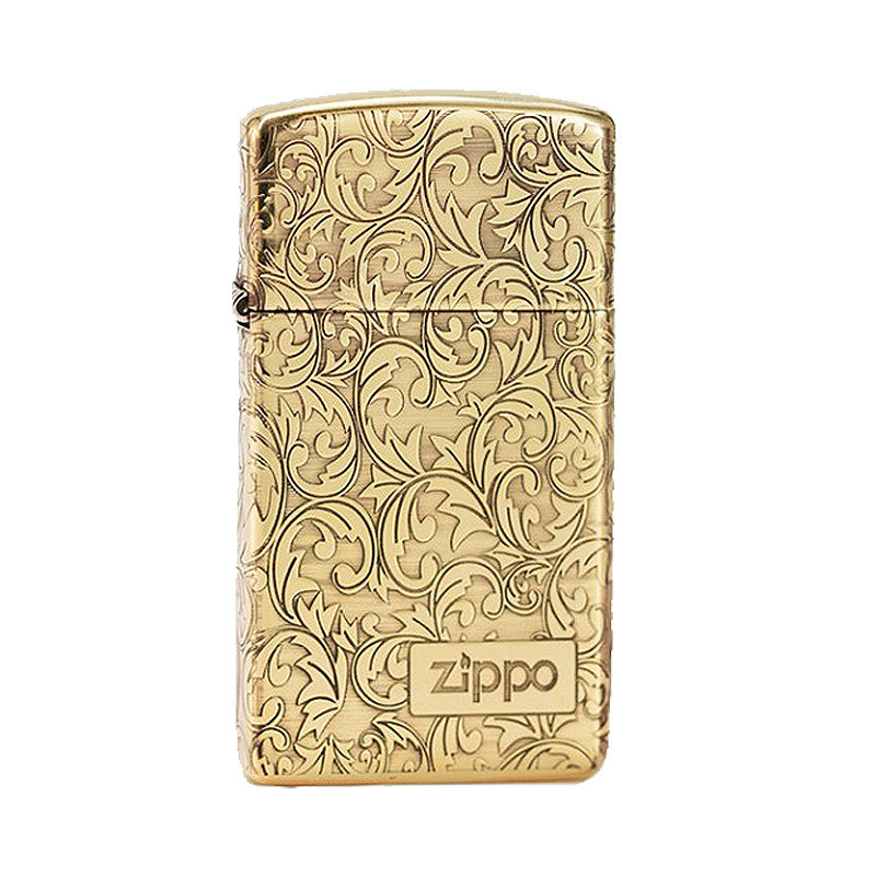 ZIPPO纤巧五面精雕唐草
