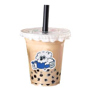 奶茶杯一次性杯子透明嘟嘟杯带盖塑料咖啡杯外带冷饮打包防漏