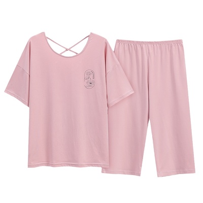 浪莎官方正品莫代尔短袖睡衣女