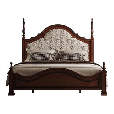 「年轮铜脉」白橡木｜茉尔美式床