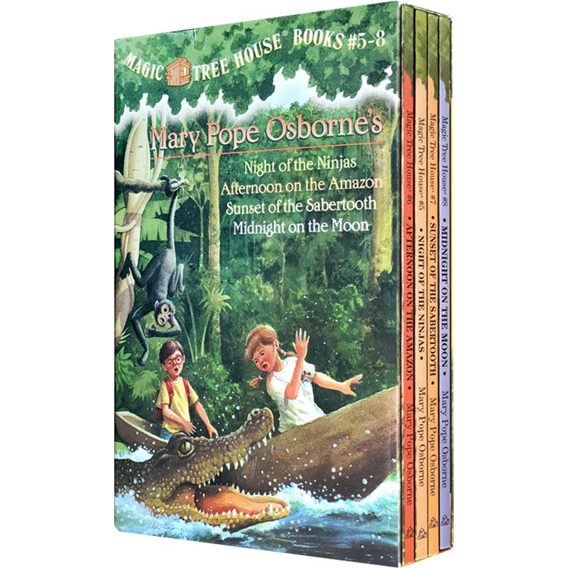 预售送音频神奇树屋Magic Tree House5-8美国中小学推荐课外阅读书籍1-4续集桥梁章节书学习巩固小说6-10岁图书英文原版
