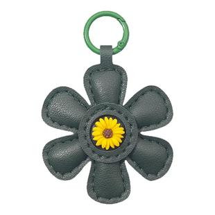 森系创意太阳花皮质挂件精致包挂钥匙扣个性时尚礼品潮流百搭