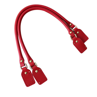 手工拼布包真皮提手提把小长方形头夹芯款单肩包带手挽辅料包配件