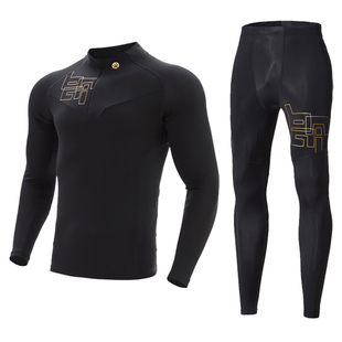 必迈冬季跑步热能V4压缩裤男女训练保暖加绒V5长裤紧身运动长裤