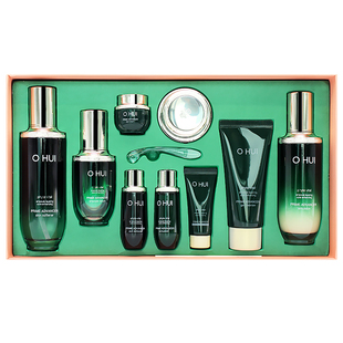 韩国OHUI欧蕙小绿瓶精华套盒 欧惠空姐保湿补水抗皱紧致毛孔安瓶