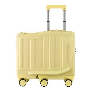 行李箱儿童可坐神器高颜值拉杆箱男女密码箱结实旅行箱耐用登机箱