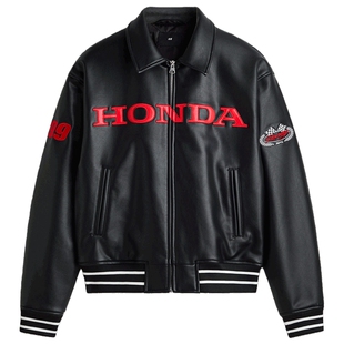 【Honda】HM男夹克2026新款装图案装饰棒球外套1330011