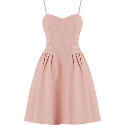 压褶收腰、细肩带、性感深V领