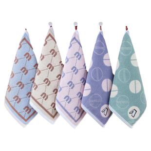 纯棉毛巾挂式方巾柔软吸水儿童洗脸巾成人家用擦手全棉小毛巾速干