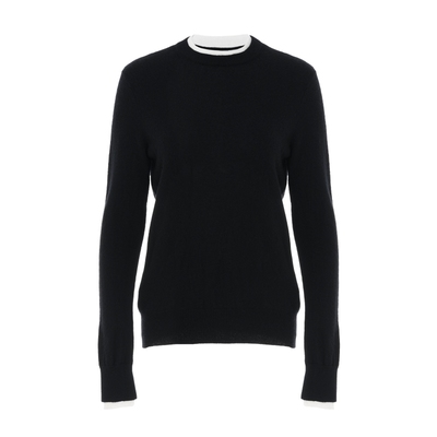 LYNEE 全山羊绒宽松圆领套头针织衫女秋季新款简约保暖上衣