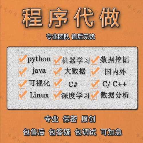 Python代编程java计算机程序设计c代码编写qt开发c#系统定制代做