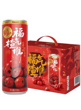 屈臣氏菓汁先生山楂果汁310ml*12