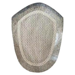 全递针假发男逼真生物头皮自然帅气无痕透气地中海长发头顶补发片