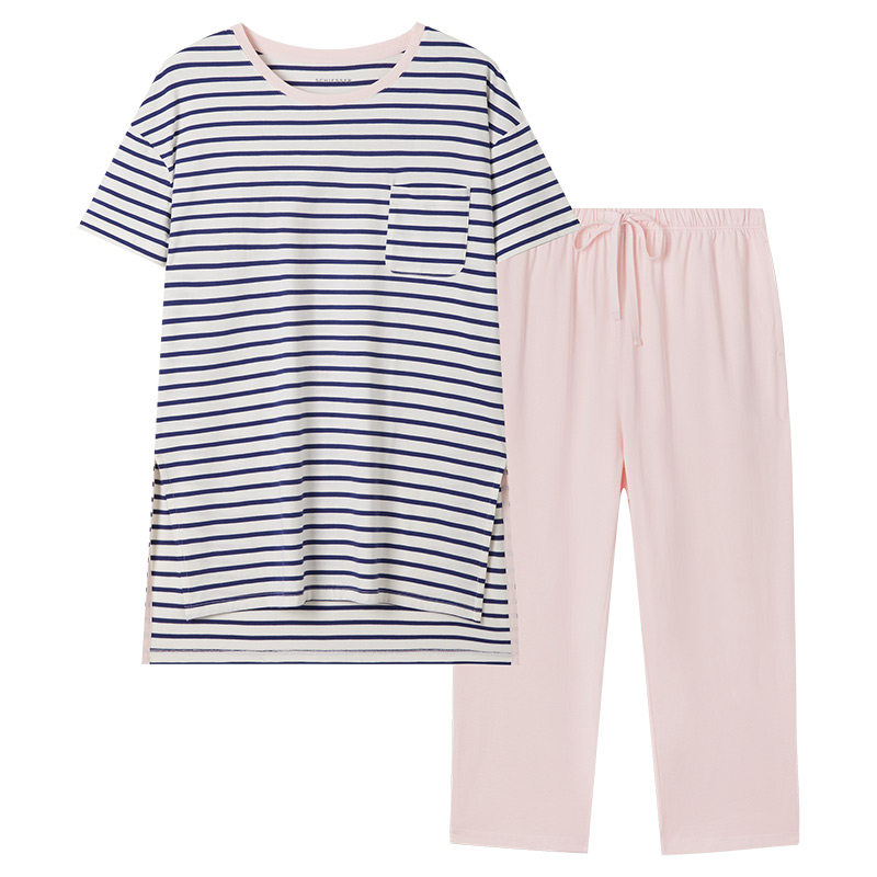 舒雅女士纯棉家居服套装