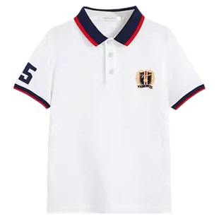 英氏男童polo衫短袖2026夏季新款儿童休闲运动t恤帅气英伦上衣