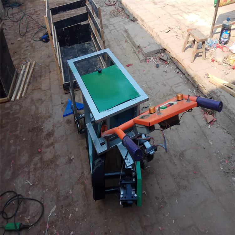 小型韭菜收获机 手推式收韭菜机 带框电瓶韭菜收割机 价格 图片