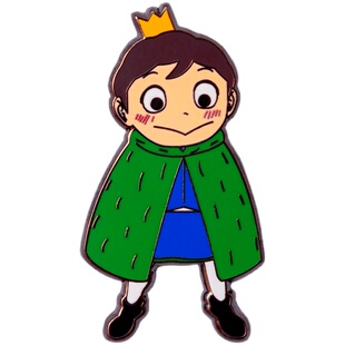 Fanaticpins 国王排名金属徽章波吉胸针卡通动漫饰品原创情侣领针