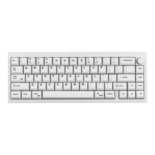 极简白英/日语129键机械键盘键帽PBT热升华原厂高度适配61/64/84