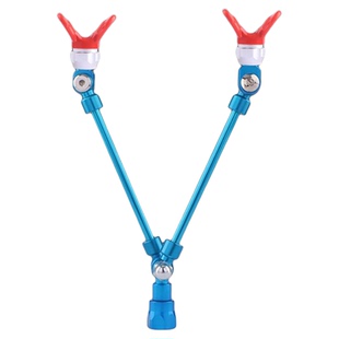 无气喷涂机双飞杆双喷头 加长万向杆双头喷枪嘴 高效喷漆施工配件