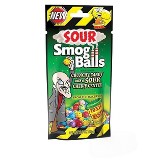 酸爽风暴来袭！美国Toxic Waste有毒废料烟雾球酸味糖果6种口味