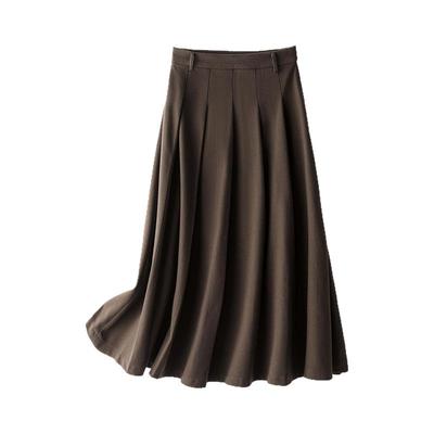 Smen诗萌宽松舒适纯色简约长裙