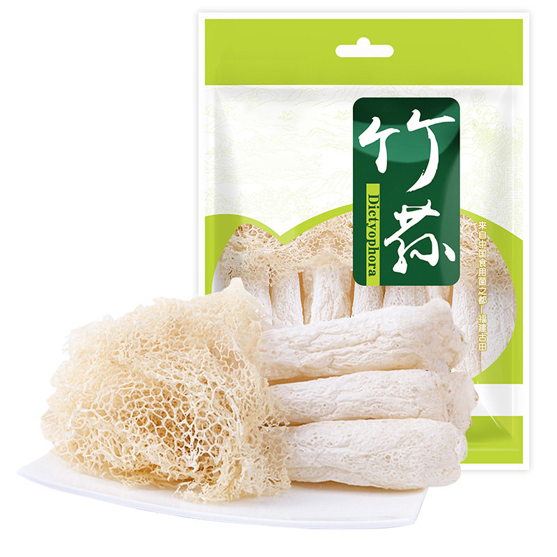 竹荪干货特级官方旗舰店古田正品野生食用菌菇煲汤菌类无硫源头