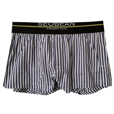 性感条纹男士纯棉居家休闲短裤