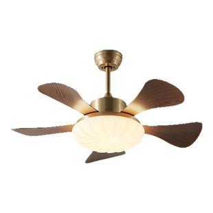 索燕中古风风扇灯吊扇灯客厅卧室餐厅静音护眼新中式吊灯电风扇灯