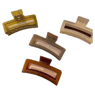 超大号发抓夹发夹女优雅气质夏季韩国后脑勺盘发鲨鱼夹子头饰发卡