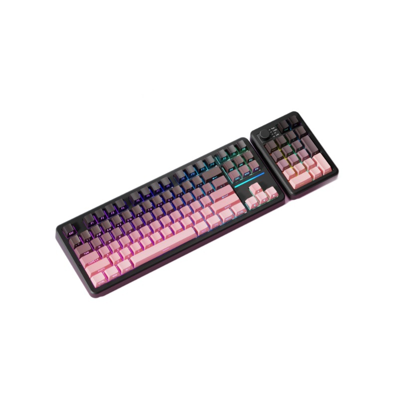 前行者X87Pro游戏键盘黑莓粉无线蓝牙三模机械Ultra电竞游戏专用