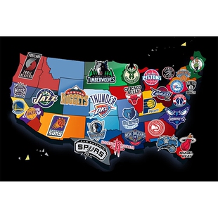 NBA创意篮球地毯客厅湖人勇士火箭队寝室卧室卡通床边地垫可定制