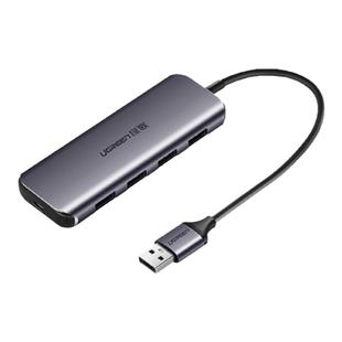 绿联 usb3.0扩展器分线器hub集线器一拖四usp多功能接口typec转换外接u盘转接头适用surface笔记本电脑拓展坞