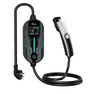 适用特斯拉充电枪model3y新能源汽车家用便携随车充7KW充电桩器