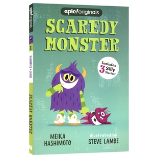 Scaredy Monster Epic 胆小的怪物 3个英语小故事 儿童读物 小学生英语课外读物 英文原版进口图书