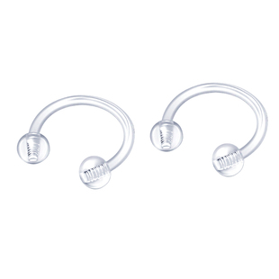 医用透明隐形树脂耳钉女养耳洞耳棒防堵针耳蜗钉耳骨钉防致敏耳环