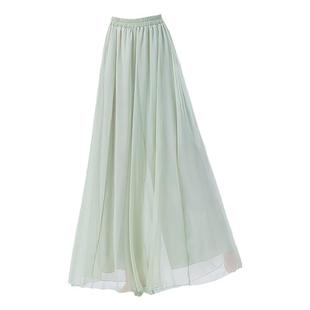 GTD古典舞蹈裤女新款仙气温柔风松紧腰飘逸裙裤古风练功民族裙裤